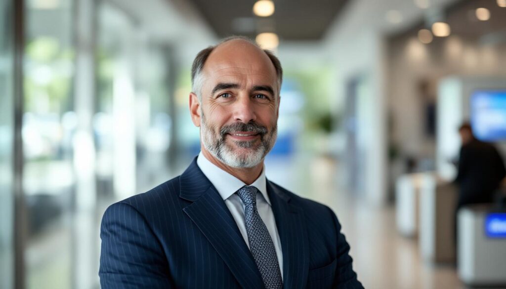 à 35 ans, françois devient le nouveau directeur de l'agence bancaire de cherbourg-en-cotentin, apportant un vent de renouveau et dynamisant la banque locale.